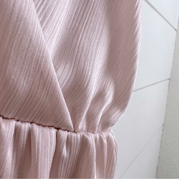 NEW TED BAKER US 4-6 Loueese Puff Sleeve Mini Ruffle Dress Light Pink (Ted2) - Picture 14 of 16